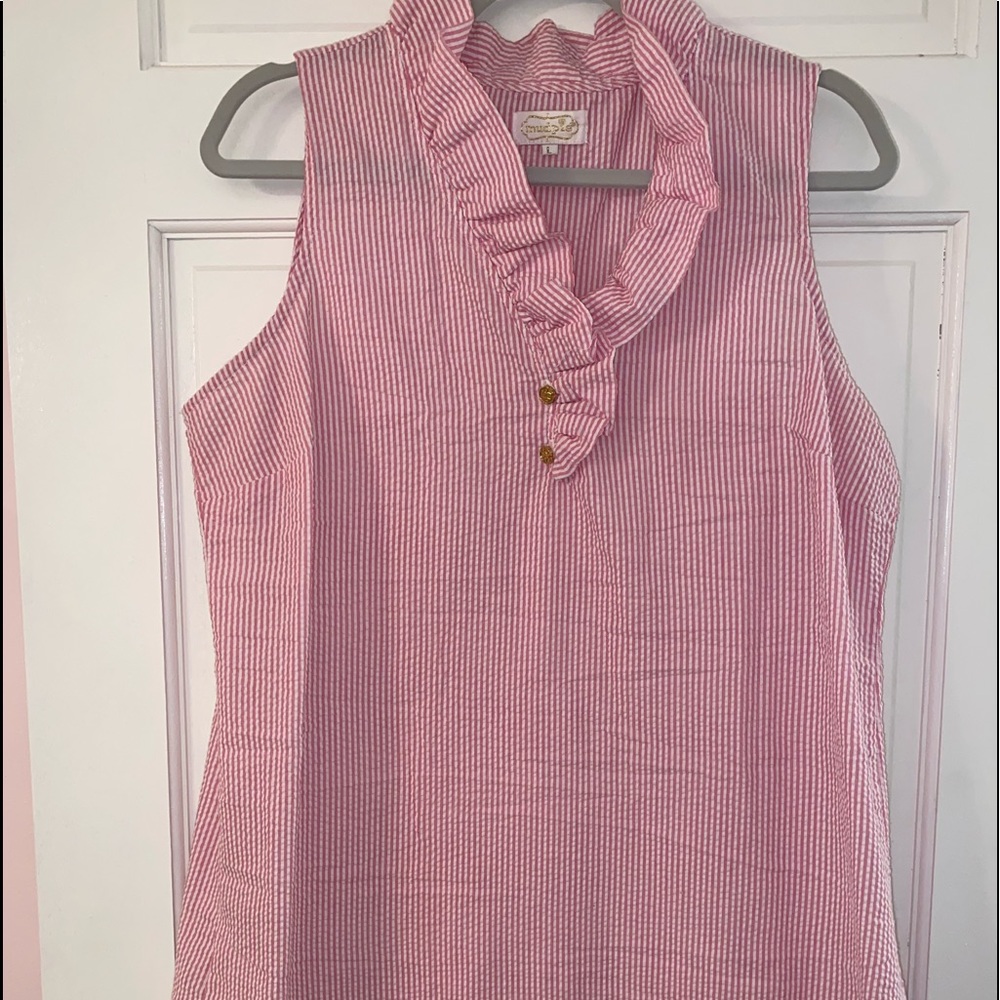 Mud pie seersucker tunic